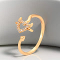 18K Gold Plated CZ Ring – Minimalist & Elegant