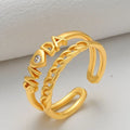 24K Gold Plated CZ Ring – Elegant Women’s Ring
