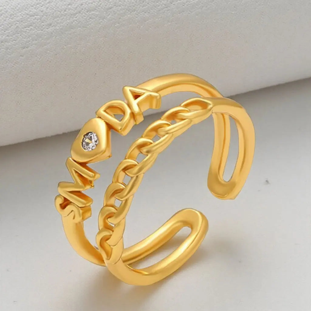 24K Gold Plated CZ Ring – Elegant Women’s Ring