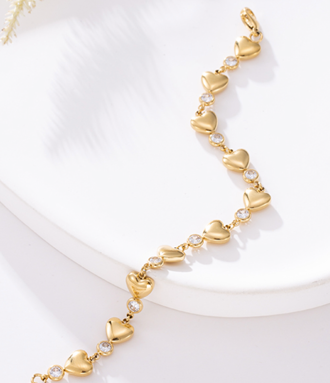 MOLLI Bracelet plaqué or 14K-2