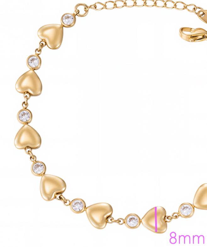 MOLLI Bracelet plaqué or 14K-3