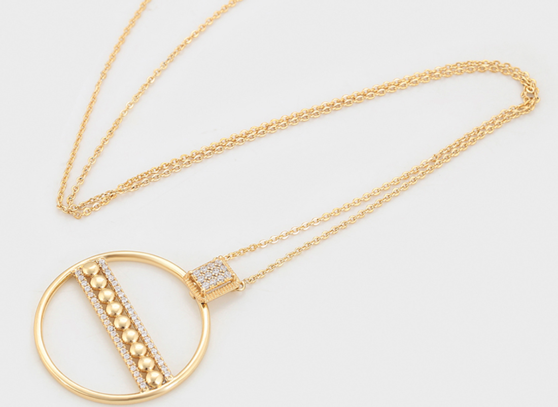 Parure tendance et épurée, Plaquée or 14 carats