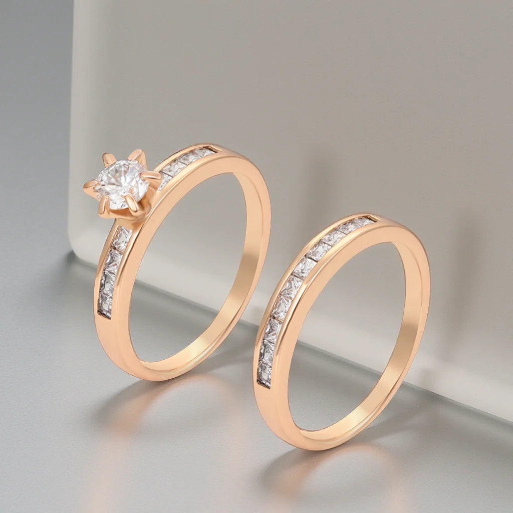 JOSEFINE Rings Set : Ensemble de Bagues Plaquée Or 18K | ES Jewelry-0